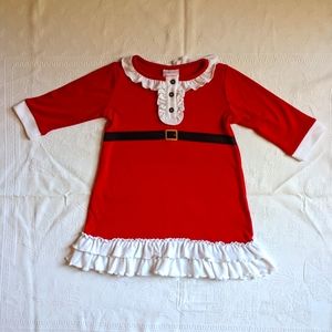 Hanna Andersson Mrs. Claus size 90 3T girls christmas nightgown